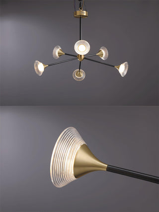Myzoraris Mid Century Moderne Verre Lustre