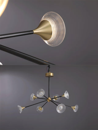 Myzoraris Mid Century Moderne Verre Lustre
