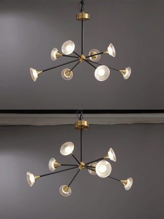 Myzoraris Mid Century Moderne Verre Lustre