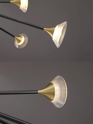 Myzoraris Mid Century Moderne Verre Lustre
