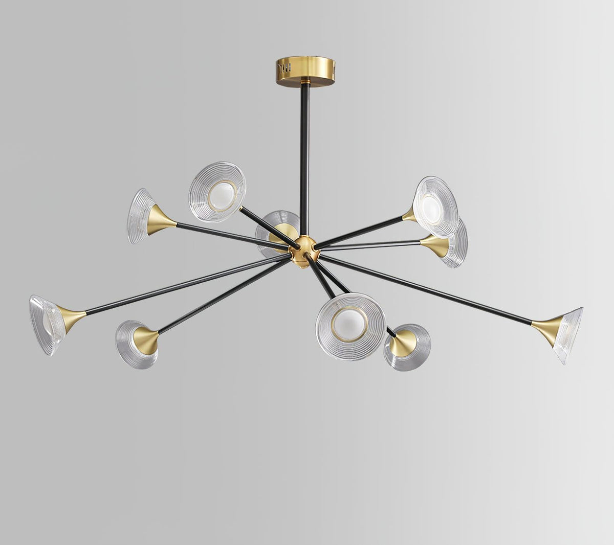 Myzoraris Mid Century Moderne Verre Lustre