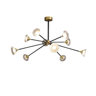 Myzoraris Mid Century Moderne Verre Lustre