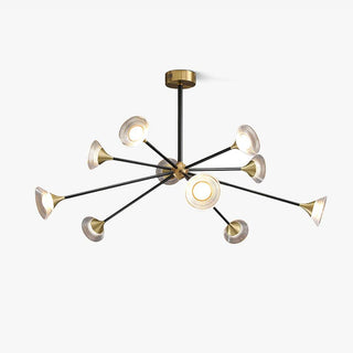Myzoraris Mid Century Moderne Verre Lustre