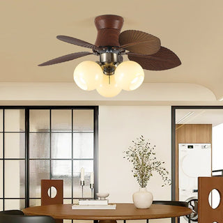 Plafonnier Ventilateur Walden Chêne avec Lumière