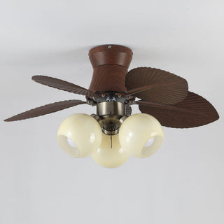 Plafonnier Ventilateur Walden Chêne avec Lumière