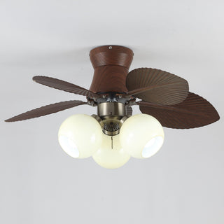 Plafonnier Ventilateur Walden Chêne avec Lumière