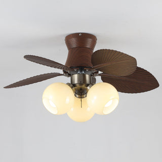 Plafonnier Ventilateur Walden Chêne avec Lumière