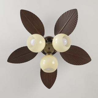 Plafonnier Ventilateur Walden Chêne avec Lumière