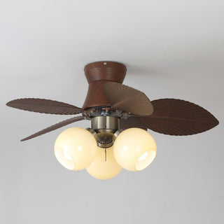 Plafonnier Ventilateur Walden Chêne avec Lumière