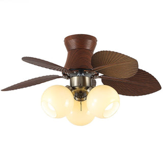 Plafonnier Ventilateur Walden Chêne avec Lumière