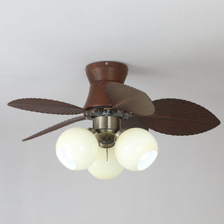 Plafonnier Ventilateur Walden Chêne avec Lumière