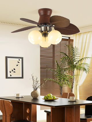 Plafonnier Ventilateur Walden Chêne avec Lumière