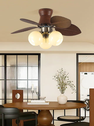 Plafonnier Ventilateur Walden Chêne avec Lumière