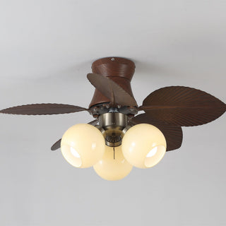Plafonnier Ventilateur Walden Chêne avec Lumière