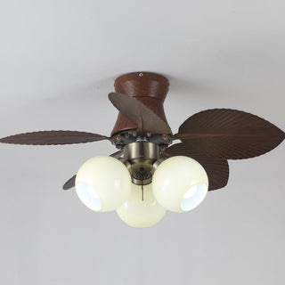 Plafonnier Ventilateur Walden Chêne avec Lumière