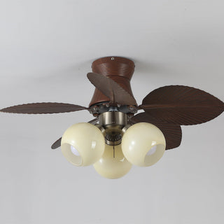Plafonnier Ventilateur Walden Chêne avec Lumière
