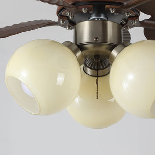 Plafonnier Ventilateur Walden Chêne avec Lumière