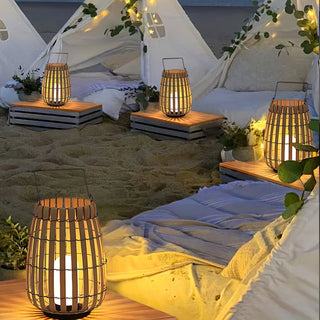 Veshael Lampe Extérieure Lanterne Tressée Tropic