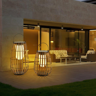 Veshael Lampe Extérieure Lanterne Tressée Tropic
