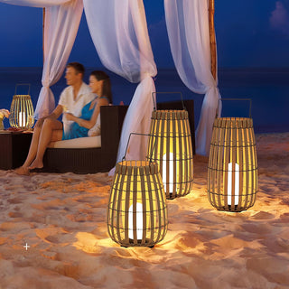 Veshael Lampe Extérieure Lanterne Tressée Tropic