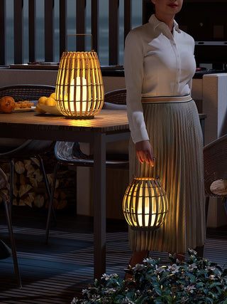 Veshael Lampe Extérieure Lanterne Tressée Tropic