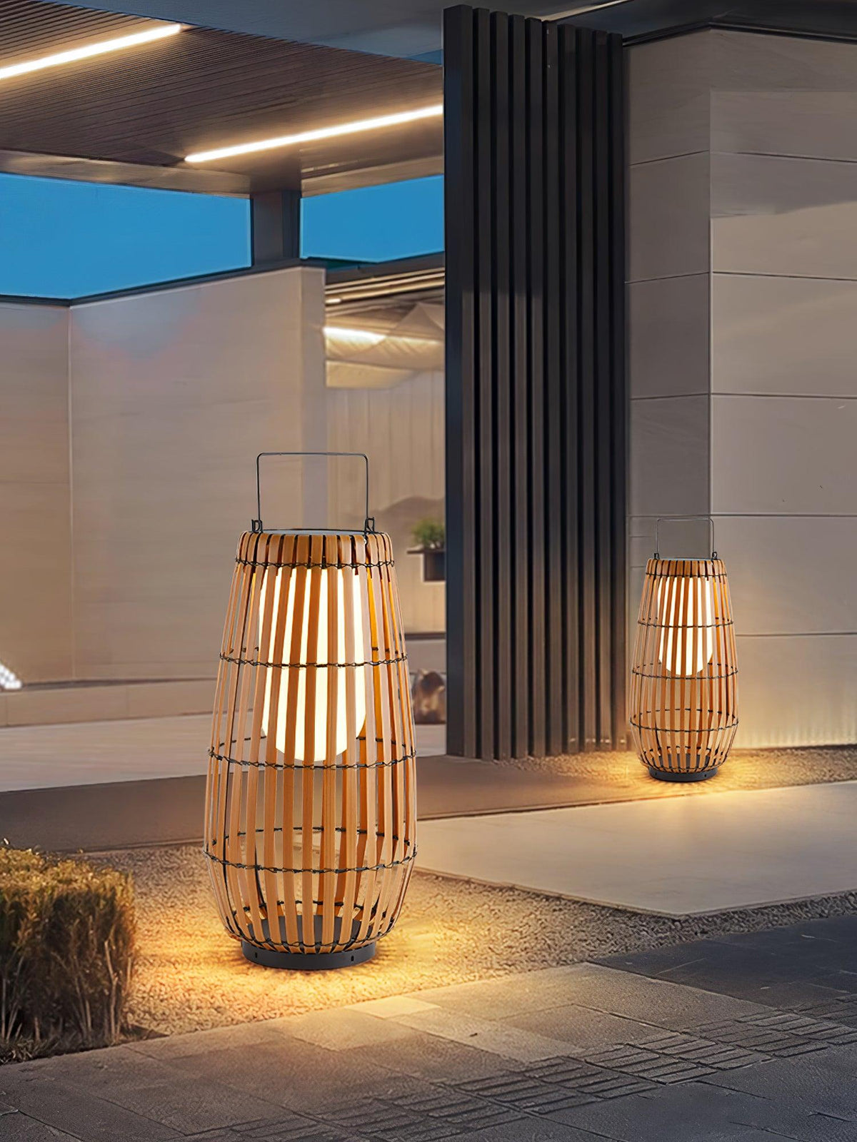 Vereris Lampe Extérieure Lanterne Tressée Tropic
