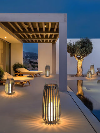 Veshael Lampe Extérieure Lanterne Tressée Tropic