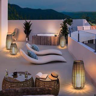 Veshael Lampe Extérieure Lanterne Tressée Tropic