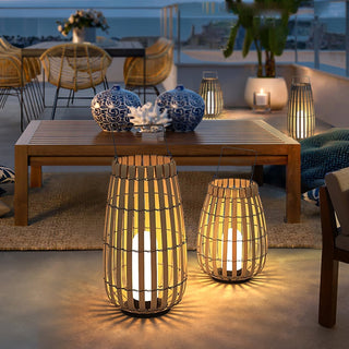 Veshael Lampe Extérieure Lanterne Tressée Tropic