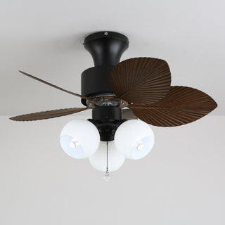 Marvella Plafonnier Ventilateur Vintage en Bois