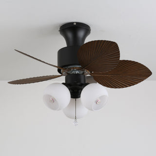 Marvella Plafonnier Ventilateur Vintage en Bois