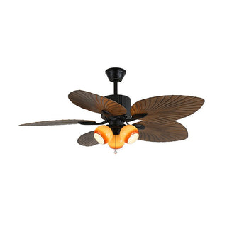 Ventilateur de plafond Solara Tropical en verre avec lumière