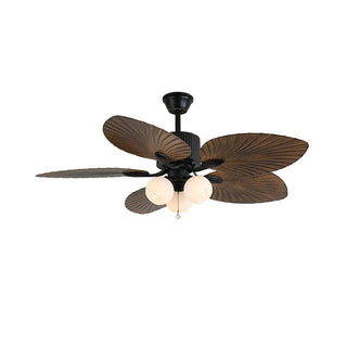 Ventilateur de plafond Solara Tropical en verre avec lumière