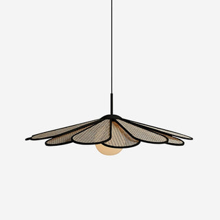 Luma Suspension Abat-jour Pétale Rattan-Luire