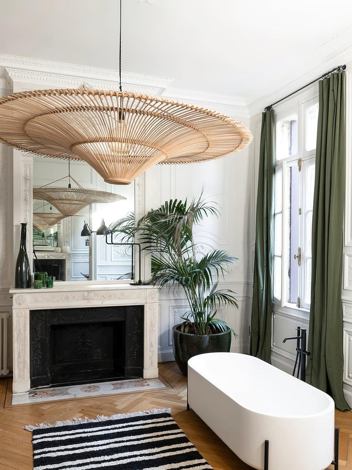 Oreneya Lustre en Rattan Naturel