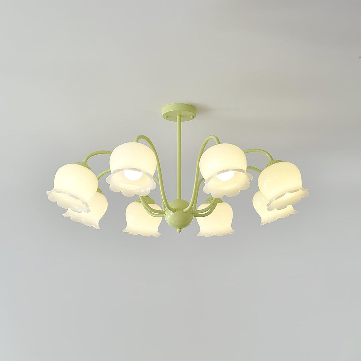 Celeria Lustre Trompette Fleurs Pétales en Verre Pastel