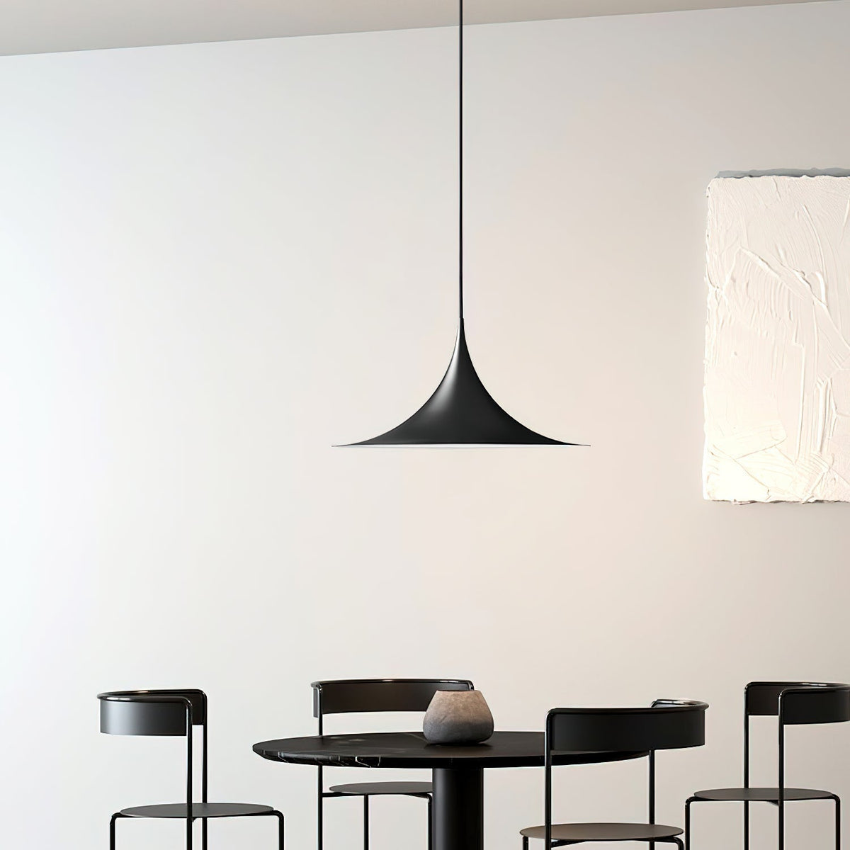 Viro Pendant Lamp Slim Neck and Wide Flare Contemporary Dining-Neutral Decor