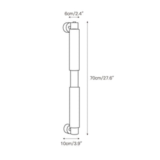 Alraei Moderne Minimaliste Tube Albâtre Applique Murale