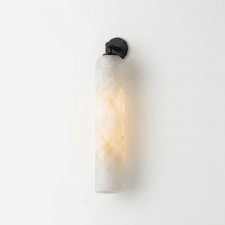 Tube Alabaster Wall Sconce-Neutral Decor
