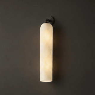 Tube Alabaster Wall Sconce-Neutral Decor