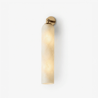 Tube Alabaster Wall Sconce-Neutral Decor
