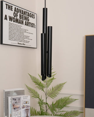 Solara Lampe suspendue tubes aluminium minimaliste