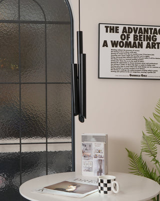 Solara Lampe suspendue tubes aluminium minimaliste