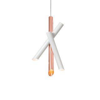 Solara Lampe suspendue tubes aluminium minimaliste