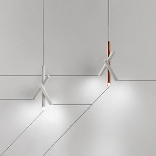 Solara Lampe suspendue tubes aluminium minimaliste