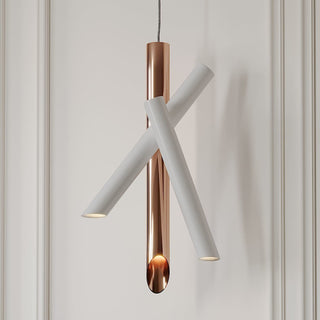 Solara Lampe suspendue tubes aluminium minimaliste