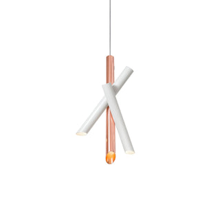 Solara Lampe suspendue tubes aluminium minimaliste