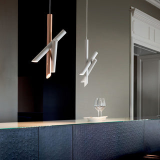 Solara Lampe suspendue tubes aluminium minimaliste