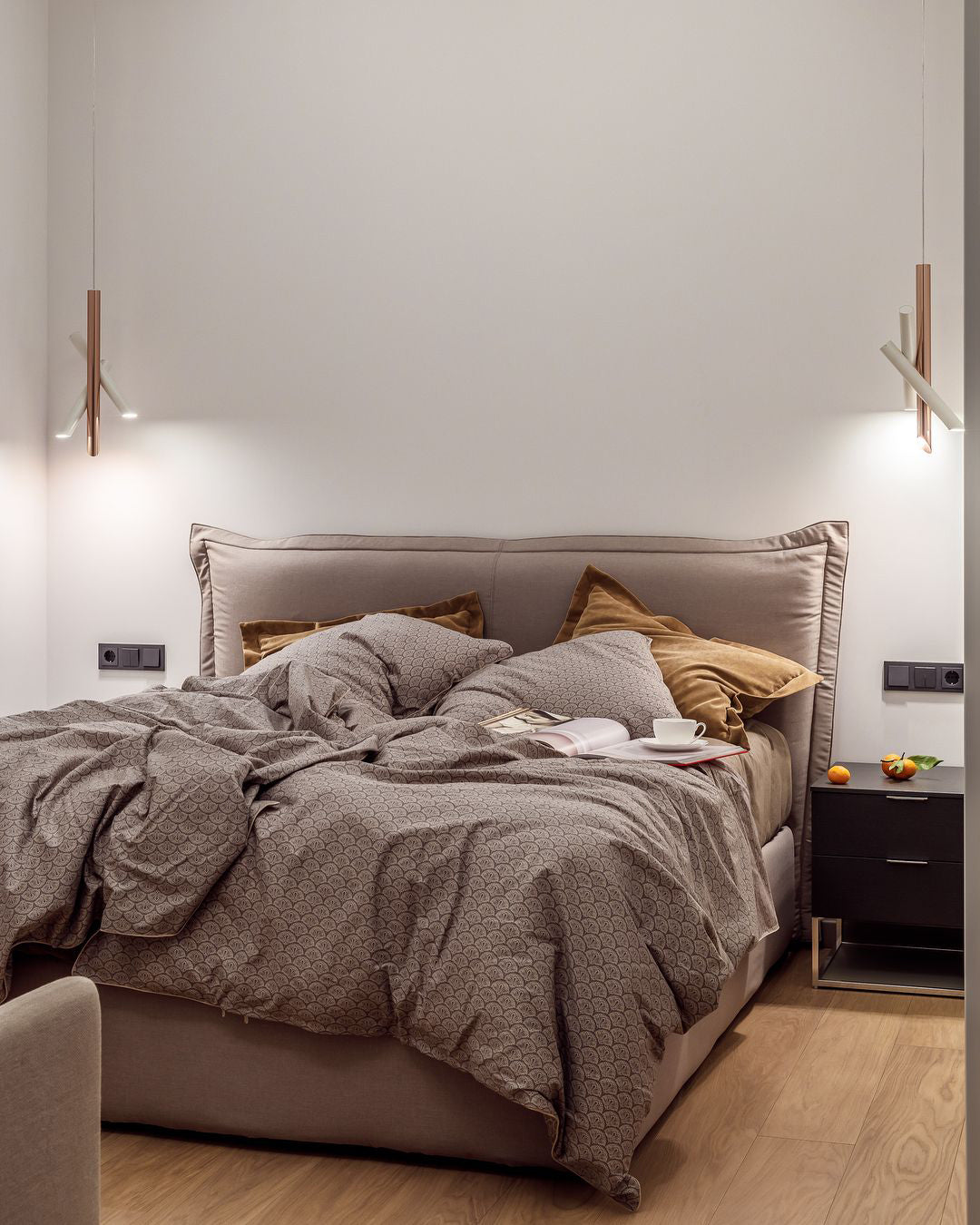Sorenelle Lampe suspendue tubes aluminium minimaliste
