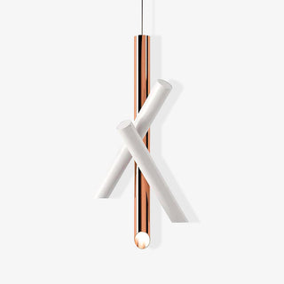 Solara Lampe suspendue tubes aluminium minimaliste